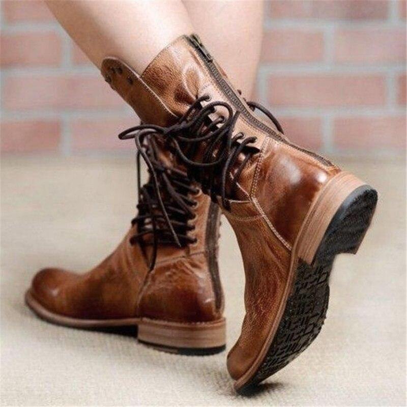 Alisha | Leather Boots with Laces