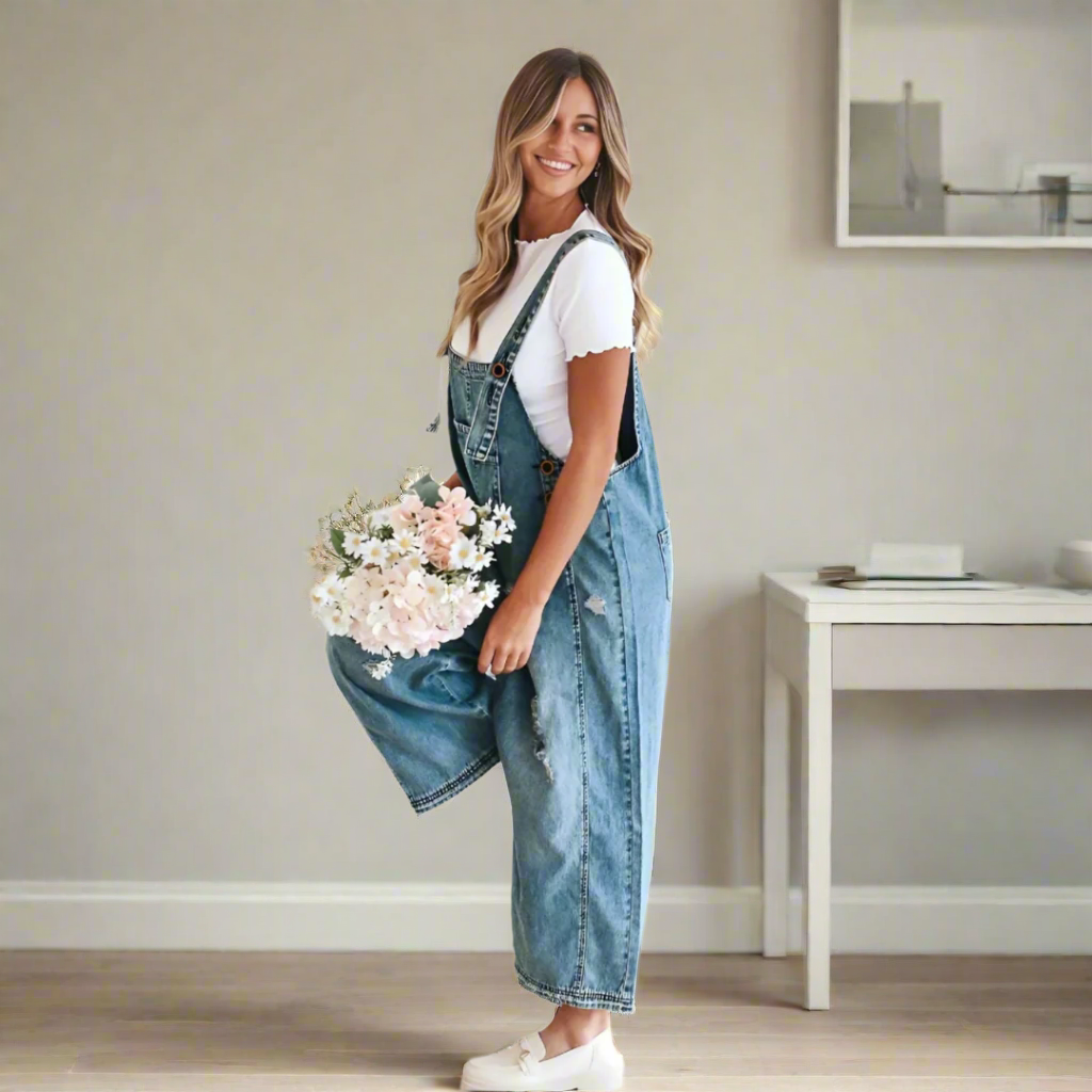 Colette │ Vintage Wash Adjustable Jumpsuit