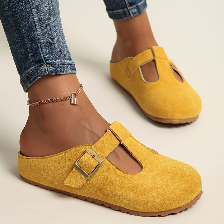Alya | Minimalist clogs with buckle