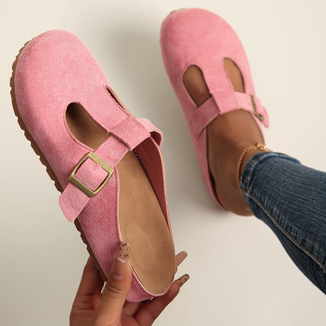 Alya | Minimalist clogs with buckle