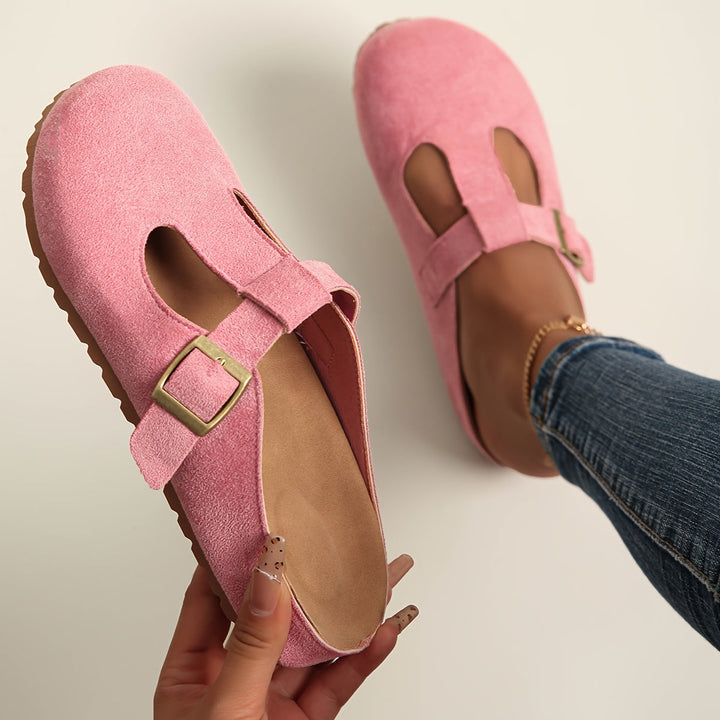Alya | Minimalist clogs with buckle