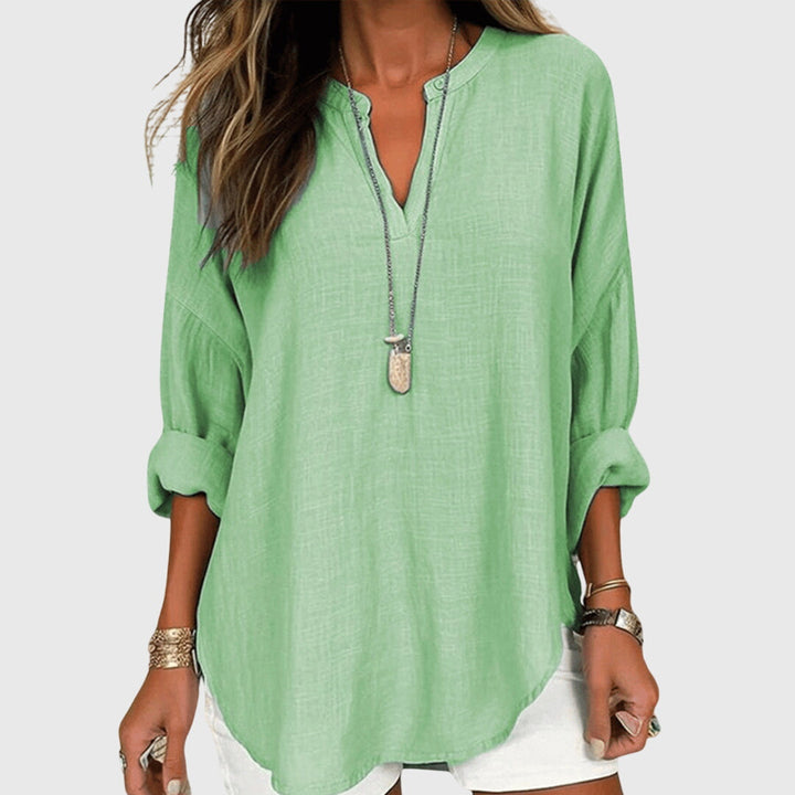 Lenara™ Flowy, Elegant Beach Shirt – Effortless, Breezy Summer Style