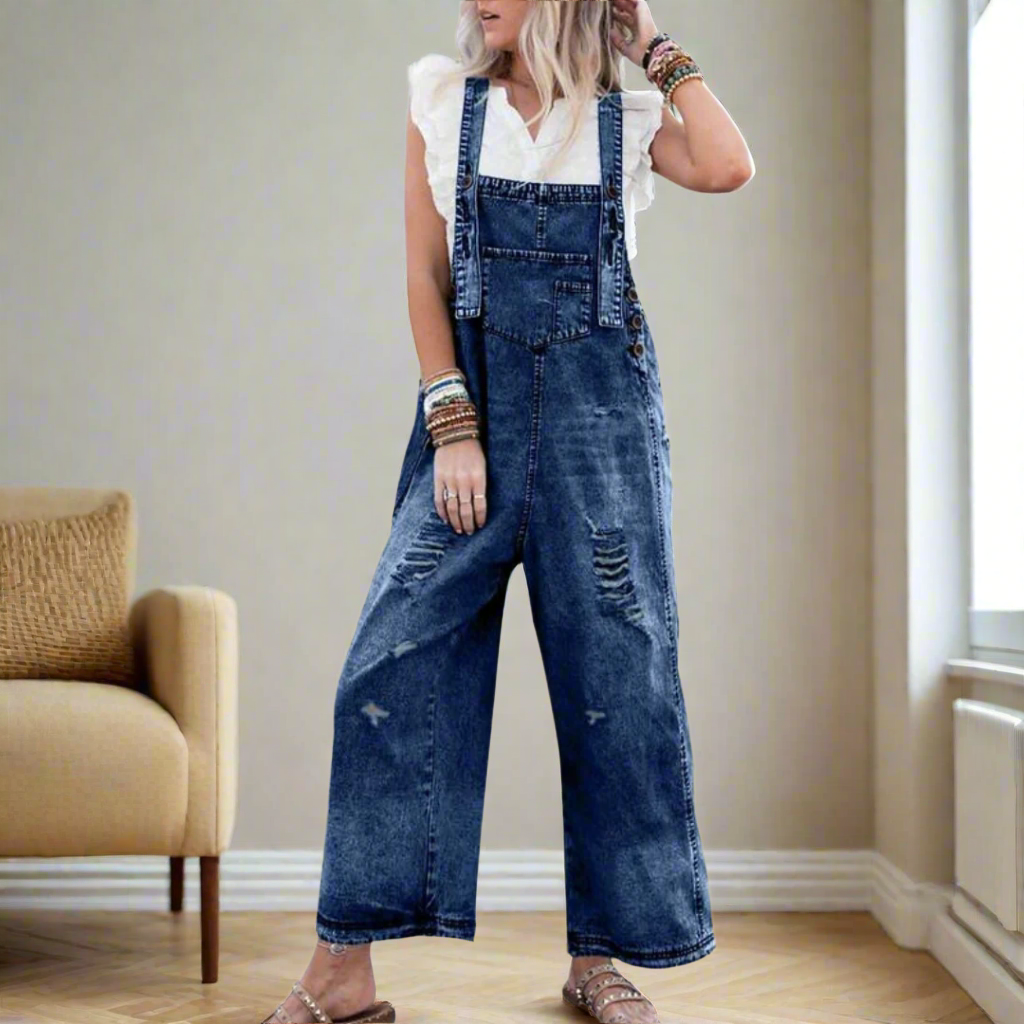 Colette │ Vintage Wash Adjustable Jumpsuit