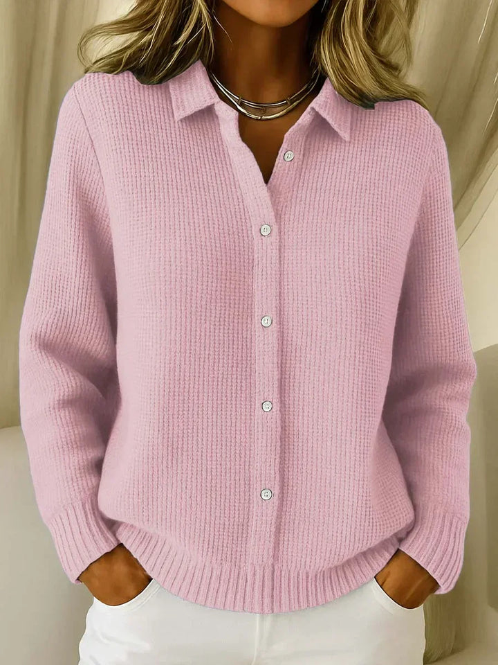 Katherine Textured Knit Button-Front Cardigan