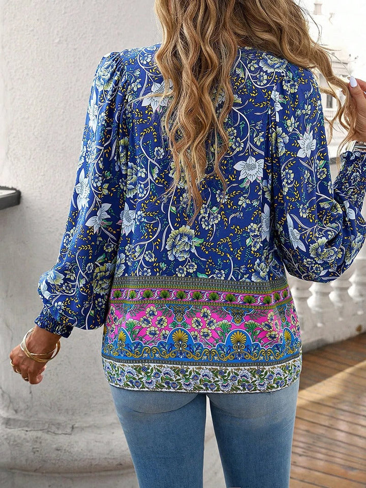 Cherry | Soft Breeze Floral Boho Blouse