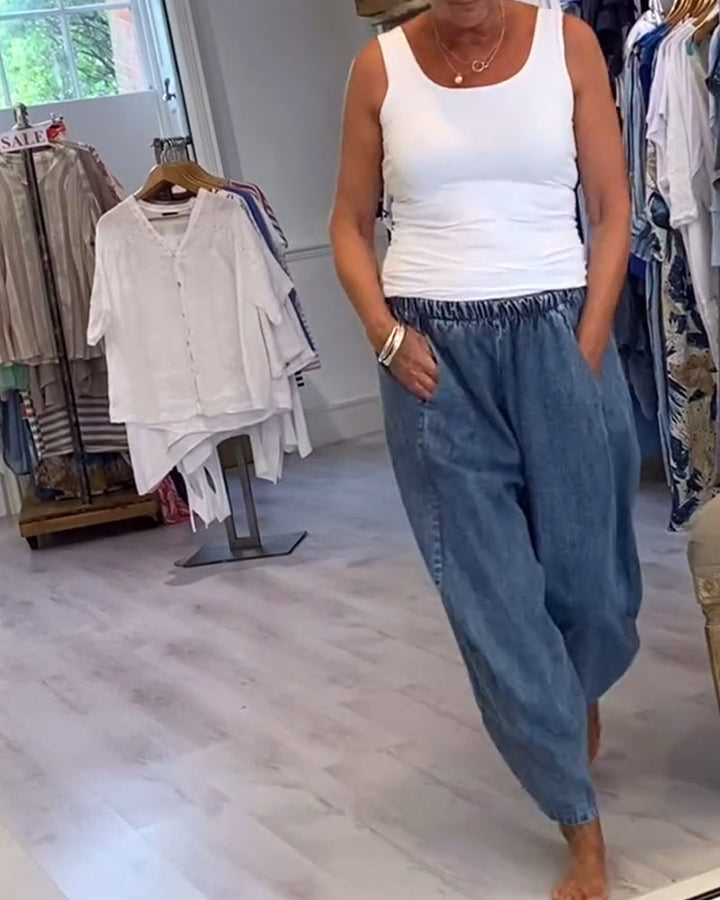 Roxanne │ Relaxed Jeans with Elastic Waist