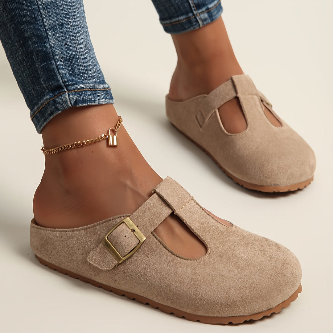 Alya | Minimalist clogs with buckle
