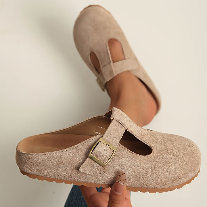 Alya | Minimalist clogs with buckle