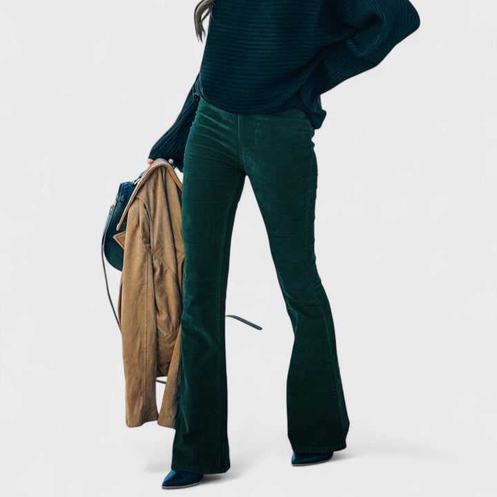 Cindy  | Flared Corduroy Pants