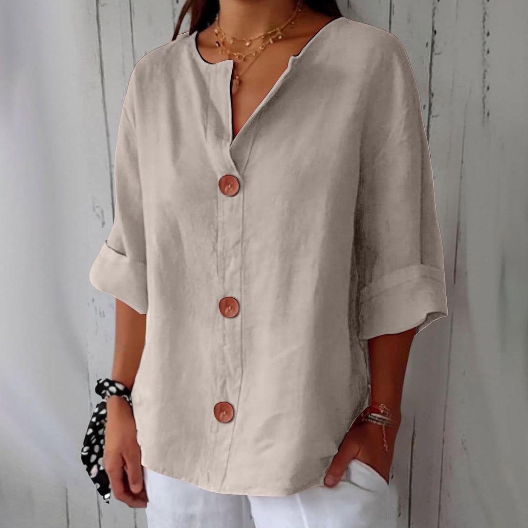 Hazel | Flowy Loose-Fit Summer Blouse for Effortless Style