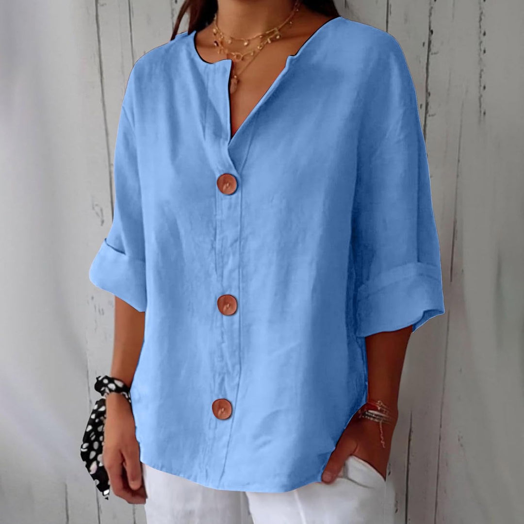 Hazel | Flowy Loose-Fit Summer Blouse for Effortless Style