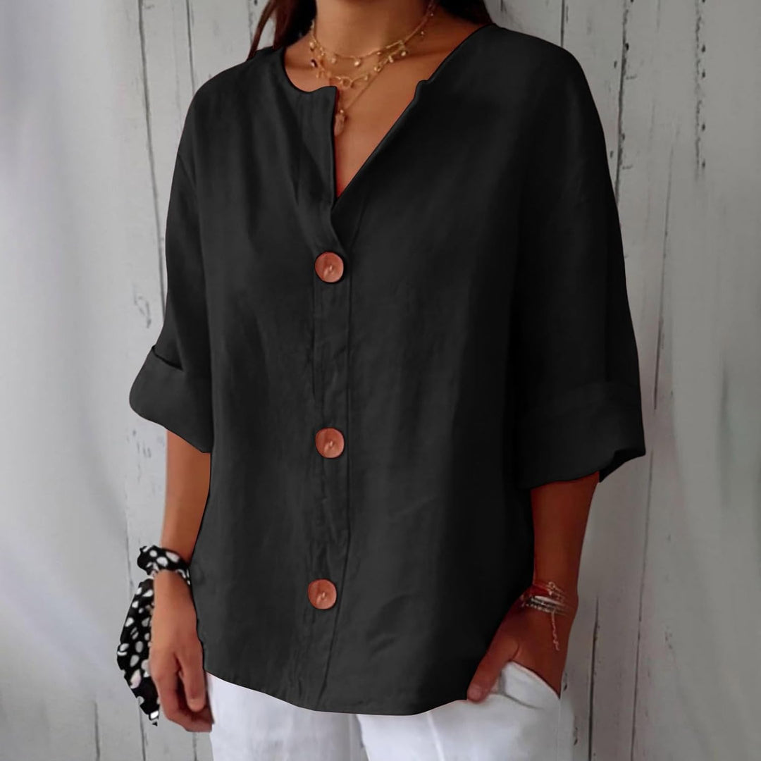 Hazel | Flowy Loose-Fit Summer Blouse for Effortless Style