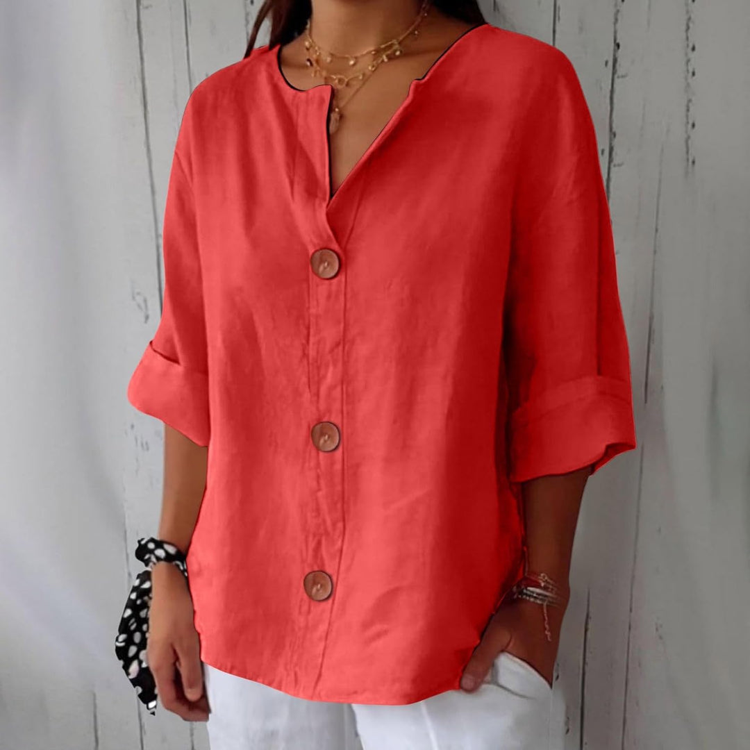 Hazel | Flowy Loose-Fit Summer Blouse for Effortless Style