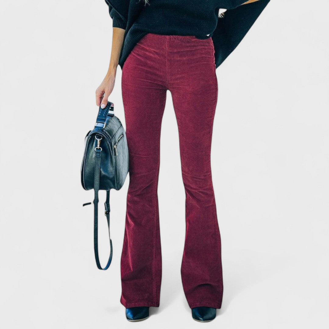 Cindy  | Flared Corduroy Pants