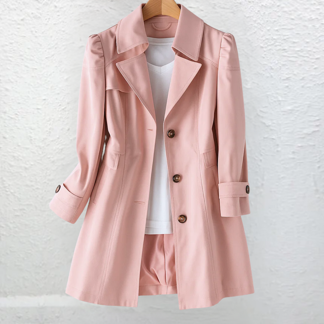 Veyresa Vintage Trench Coat - Timeless Style, Classic Elegance
