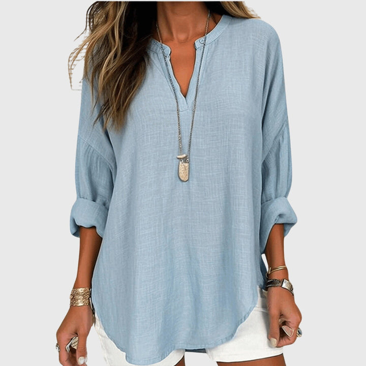 Lenara™ Flowy, Elegant Beach Shirt – Effortless, Breezy Summer Style