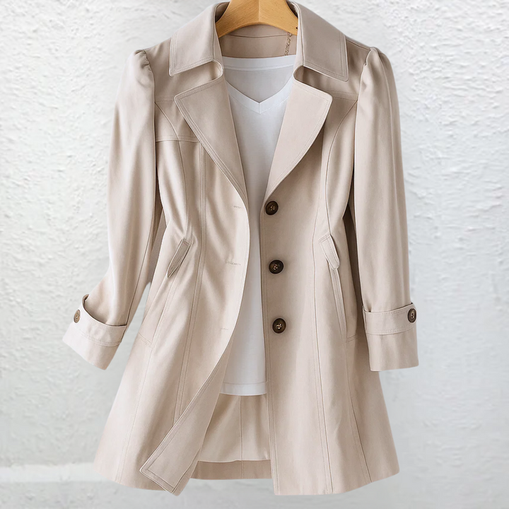 Veyresa Vintage Trench Coat - Timeless Style, Classic Elegance