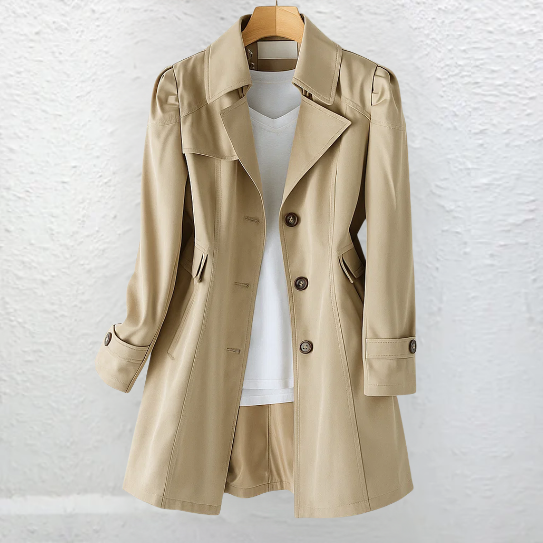 Veyresa Vintage Trench Coat - Timeless Style, Classic Elegance