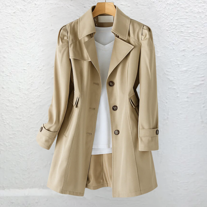 Veyresa Vintage Trench Coat - Timeless Style, Classic Elegance