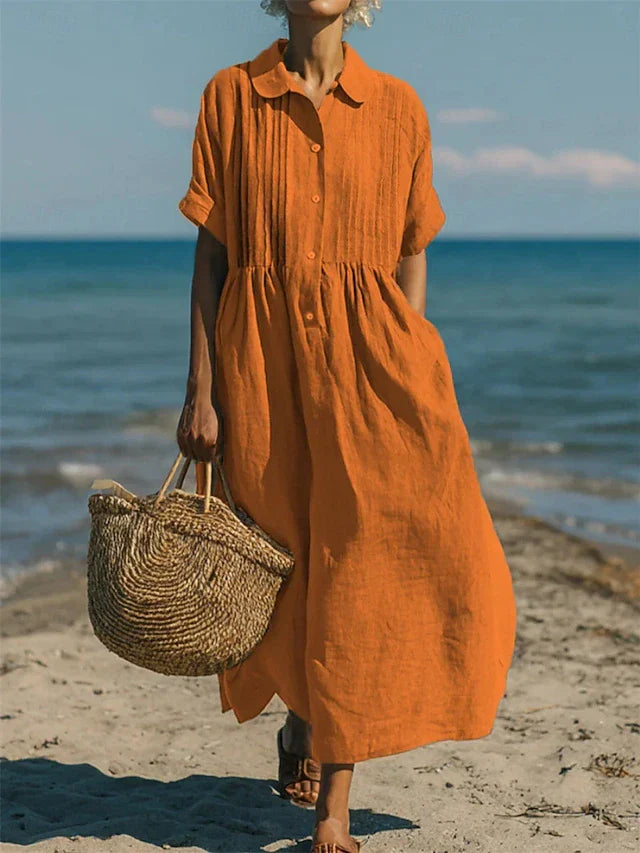 Alice Cotton Button-Front Shirt Dress