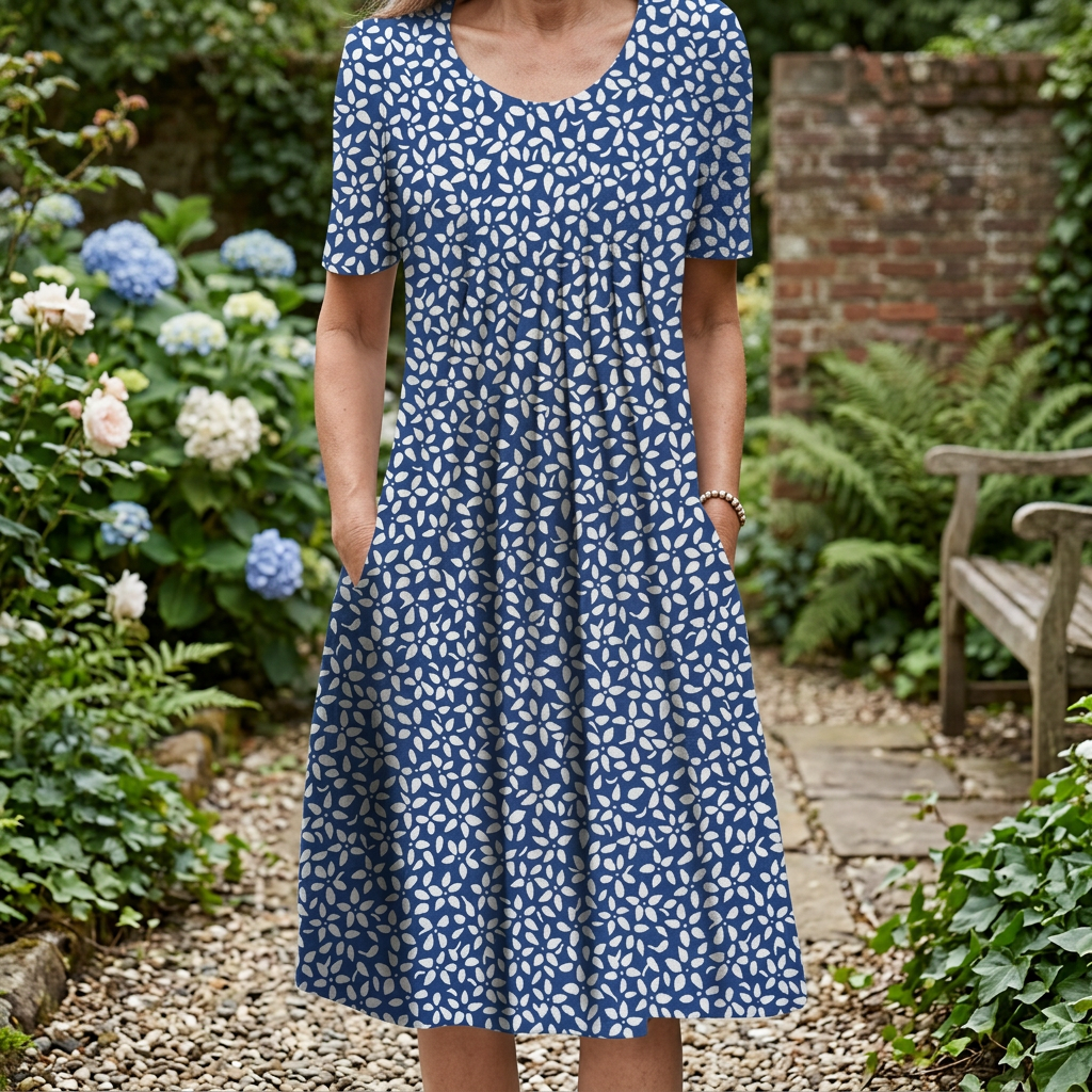 Destiny Cotton Dress with Gentle Tummy Coverage