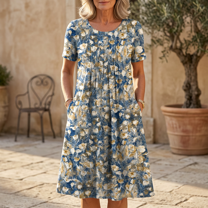 Destiny Cotton Dress with Gentle Tummy Coverage