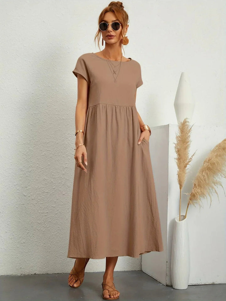 Ella™ Effortless Cotton Dress — Everyday Comfort & Timeless Style