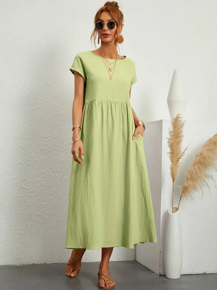 Ella™ Effortless Cotton Dress — Everyday Comfort & Timeless Style