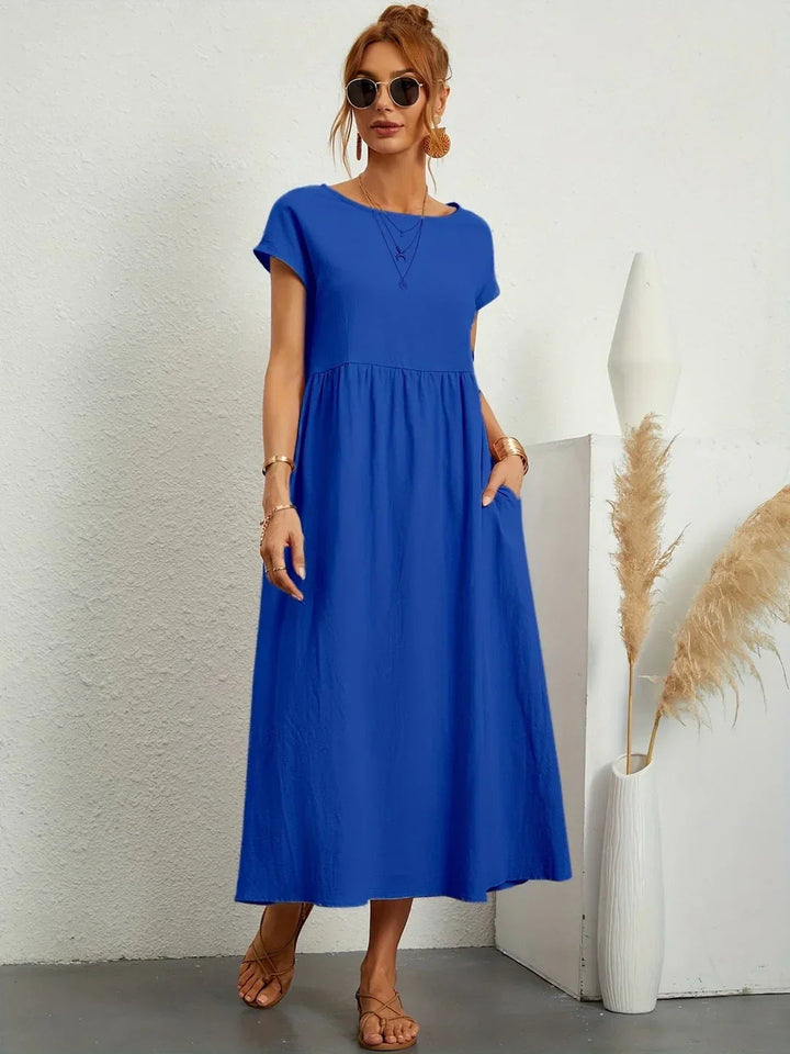 Ella™ Effortless Cotton Dress — Everyday Comfort & Timeless Style
