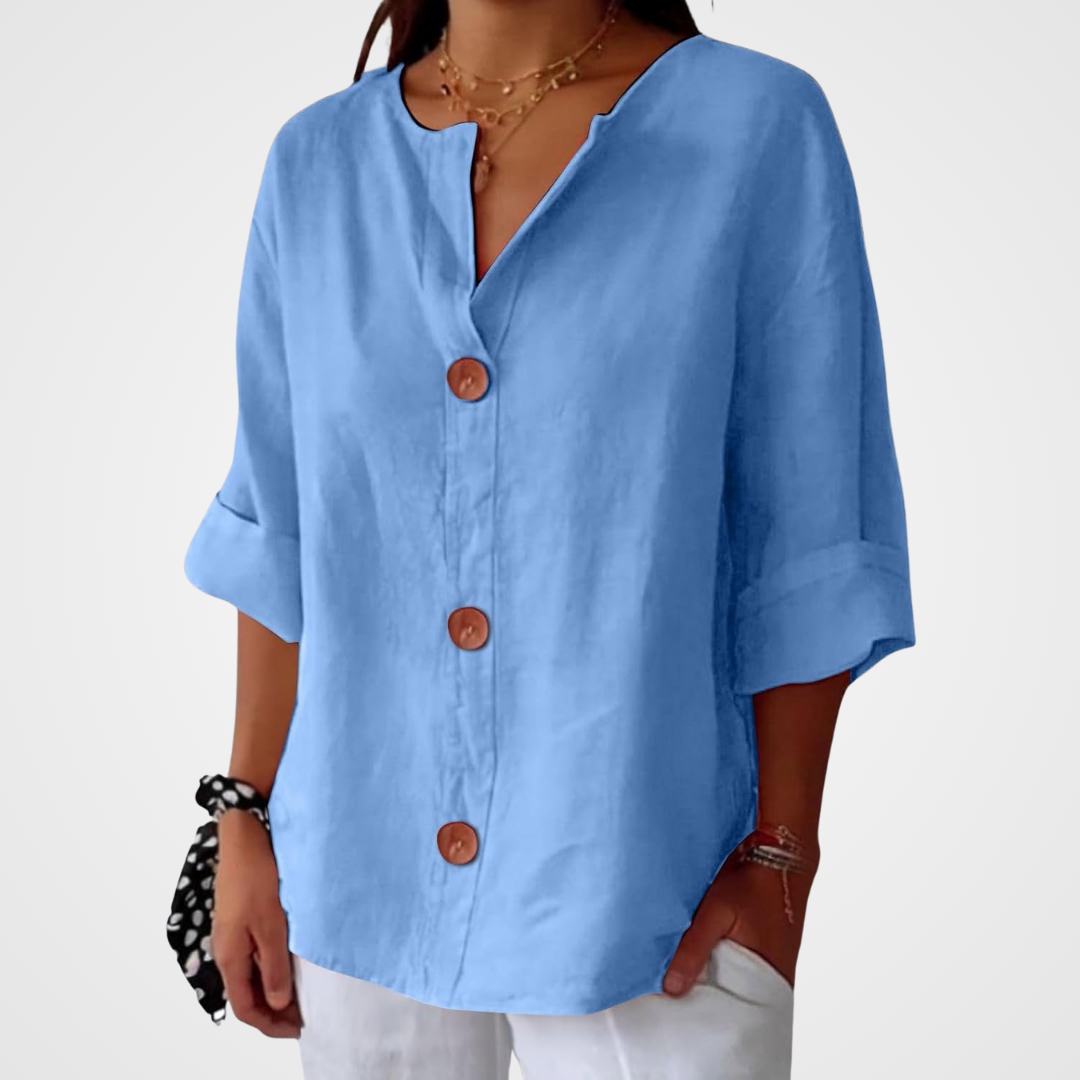 Hazel | Flowy Loose-Fit Summer Blouse for Effortless Style