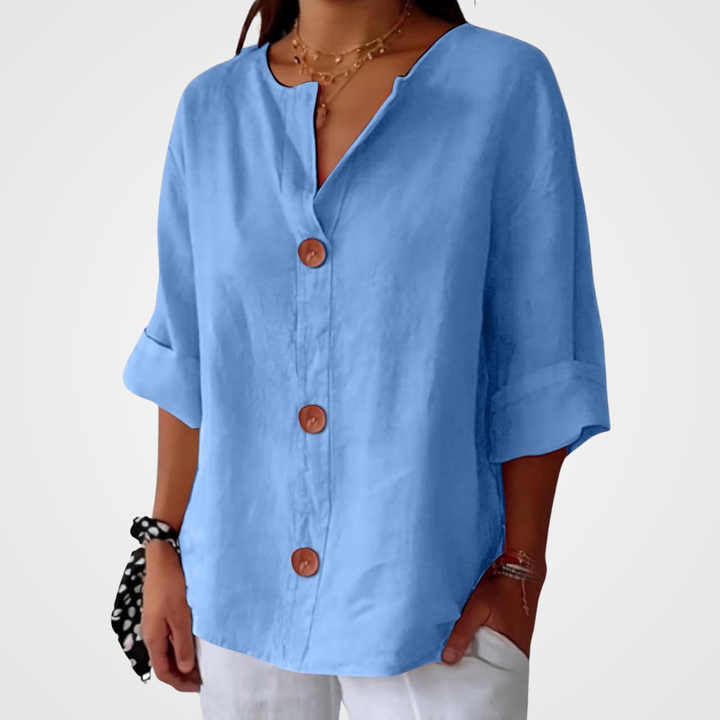 Hazel | Flowy Loose-Fit Summer Blouse for Effortless Style