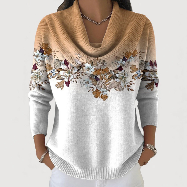 Love | Floral sweater with an ultra-soft neckline