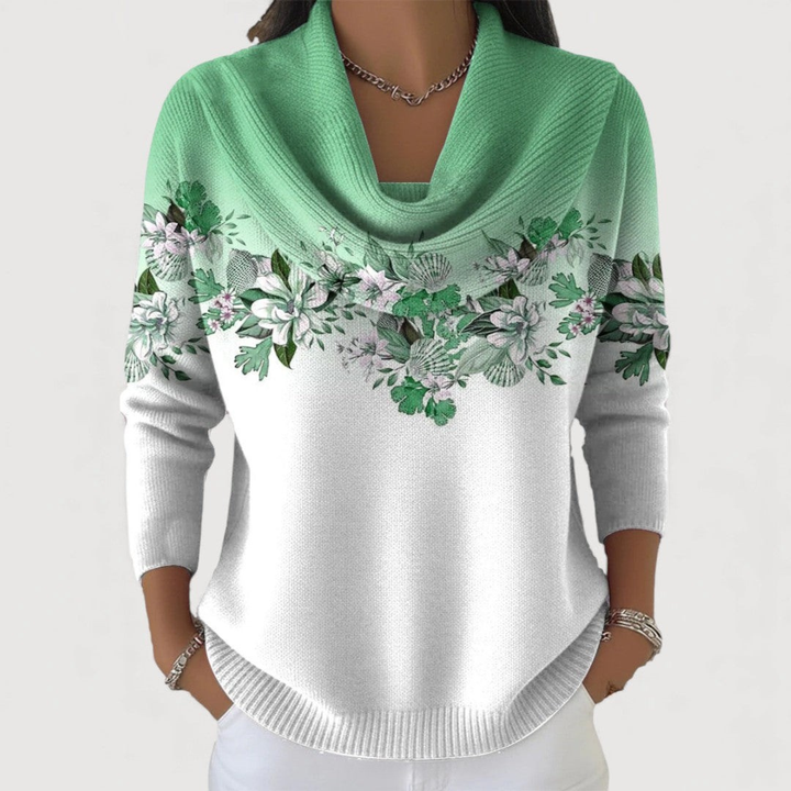 Love | Floral sweater with an ultra-soft neckline