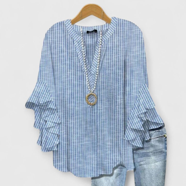 Aurelia – Showstopping Ruffle-Sleeve Blouse