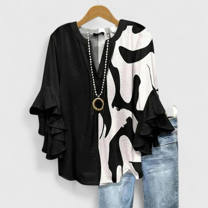 Aurelia – Showstopping Ruffle-Sleeve Blouse