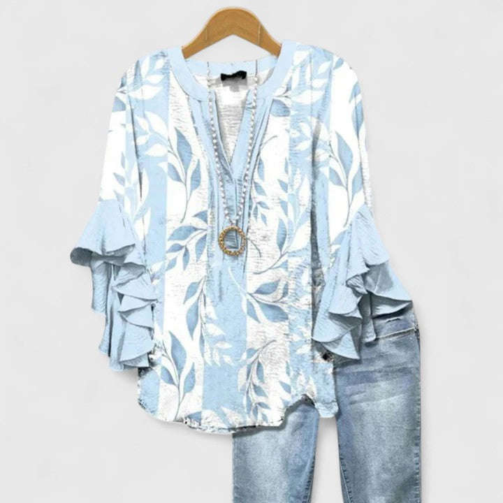 Aurelia – Showstopping Ruffle-Sleeve Blouse