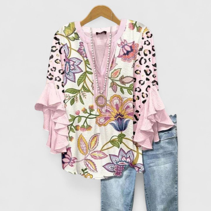 Aurelia – Showstopping Ruffle-Sleeve Blouse