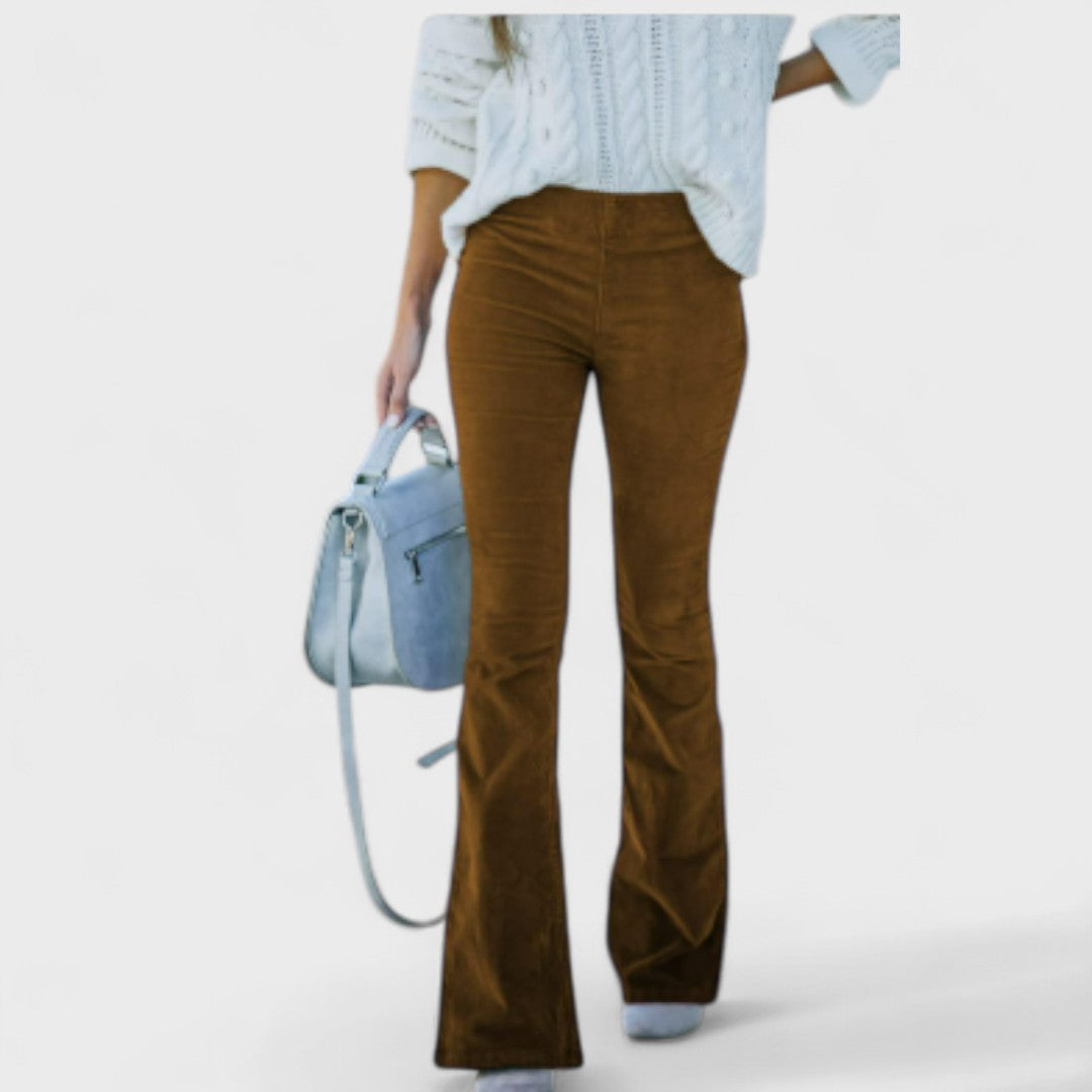 Cindy  | Flared Corduroy Pants
