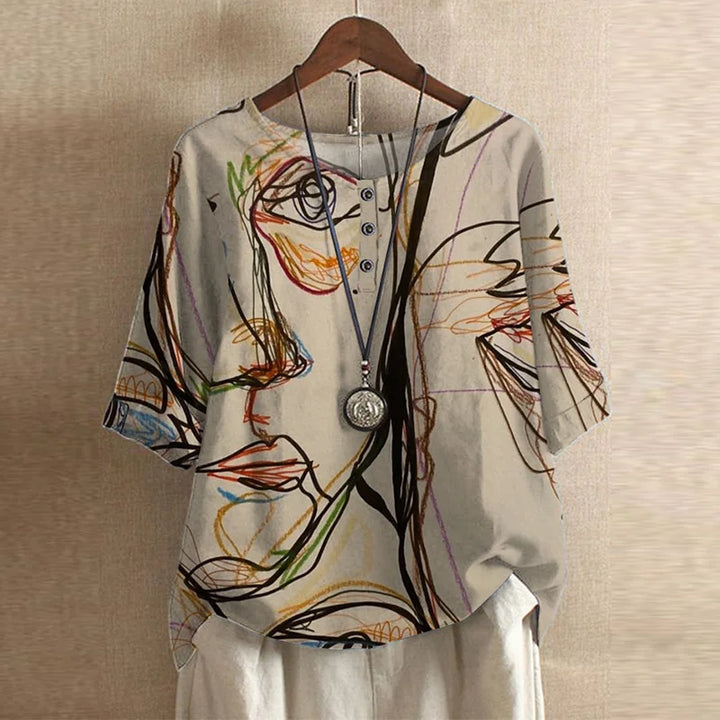 Anya™ Retro-Inspired Blouse - Timeless Style with Modern Flair