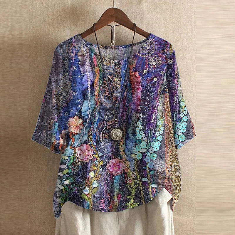 Anya™ Retro-Inspired Blouse - Timeless Style with Modern Flair
