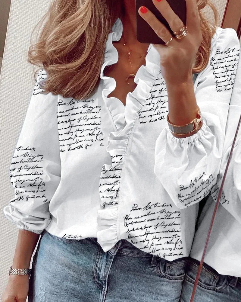 Zoë | Playful Ruffled Blouse for a Feminine, Chic Look