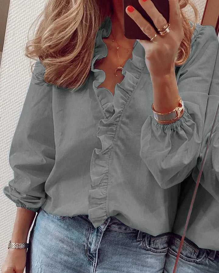Zoë | Playful Ruffled Blouse for a Feminine, Chic Look