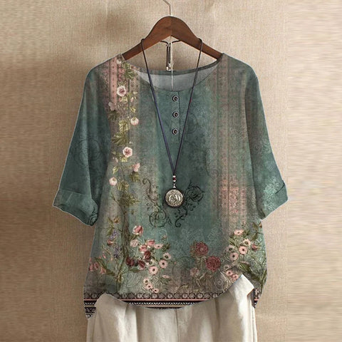 Anya™ Retro-Inspired Blouse - Timeless Style with Modern Flair