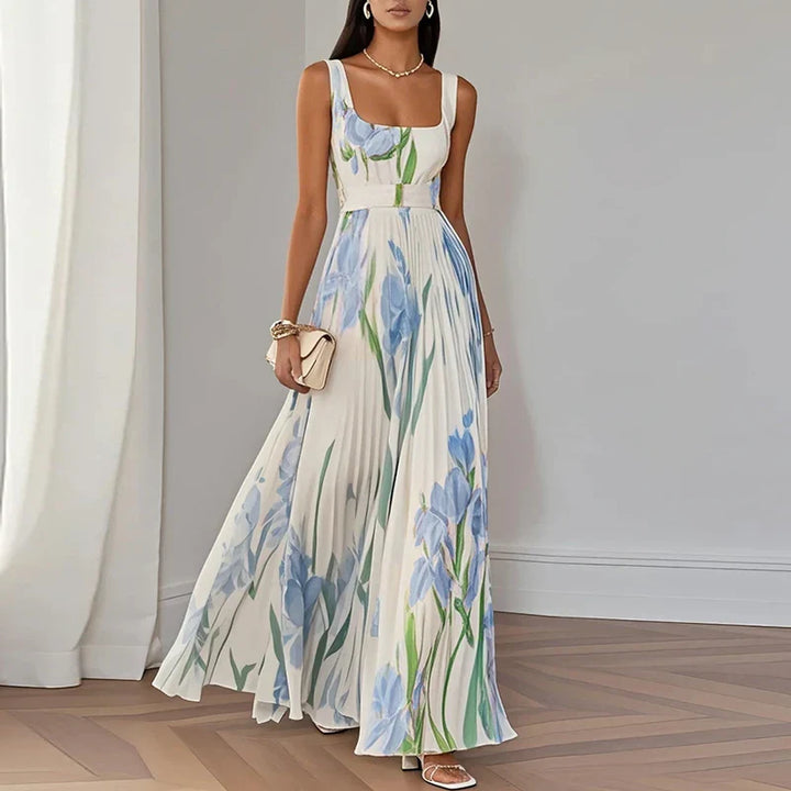 Isa | Flowing Floral Maxi Dress for Effortless Elegance