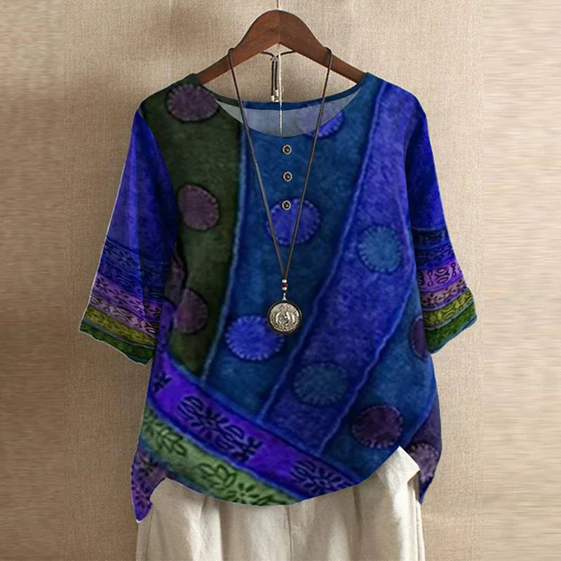 Anya™ Retro-Inspired Blouse - Timeless Style with Modern Flair