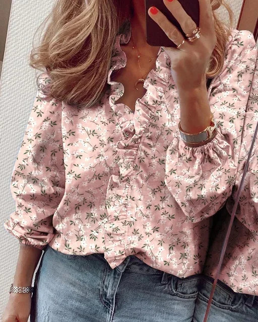 Zoë | Playful Ruffled Blouse for a Feminine, Chic Look