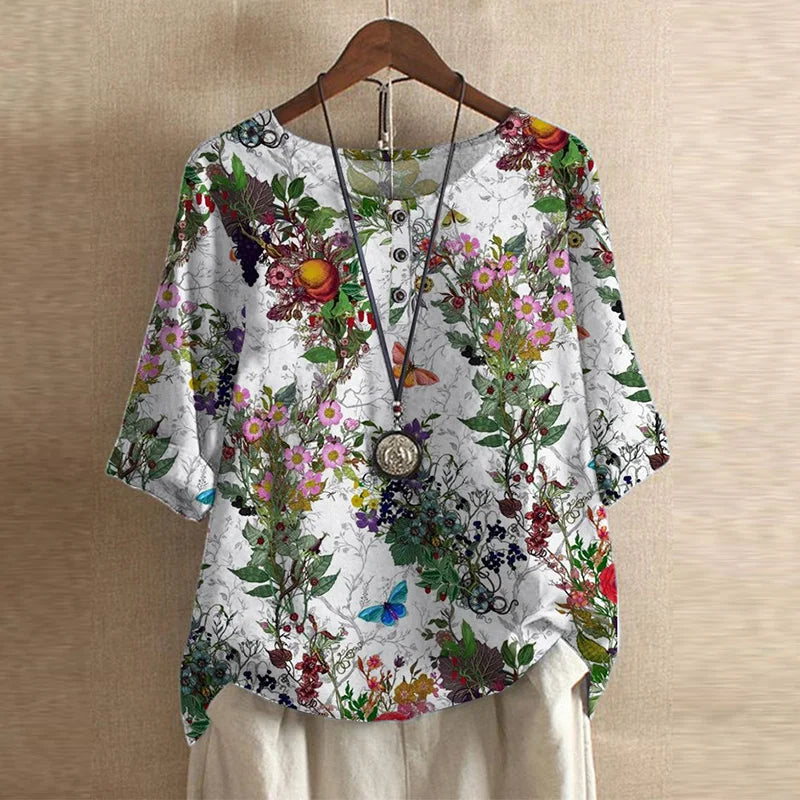 Anya™ Retro-Inspired Blouse - Timeless Style with Modern Flair