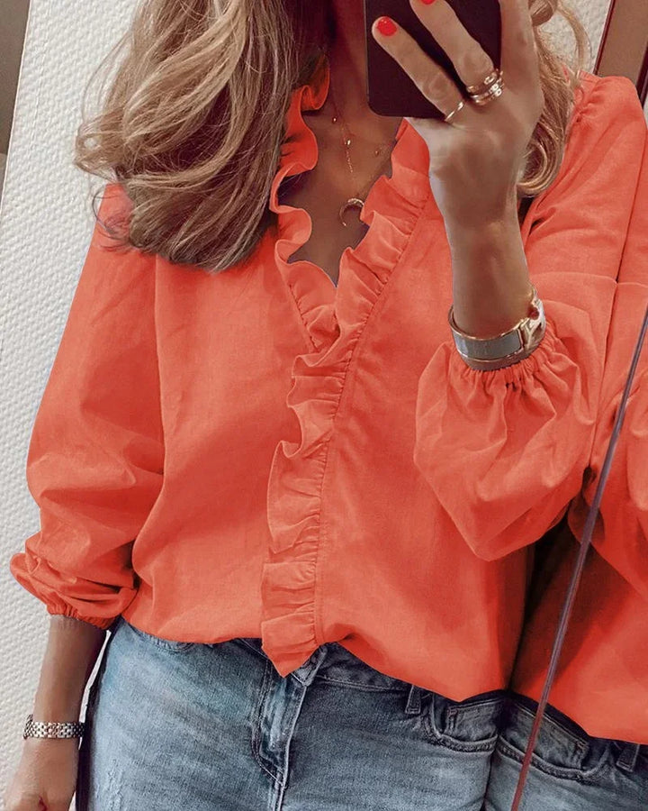 Zoë | Playful Ruffled Blouse for a Feminine, Chic Look