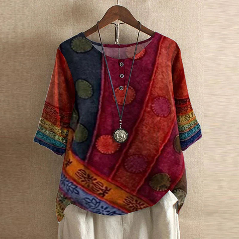 Anya™ Retro-Inspired Blouse - Timeless Style with Modern Flair