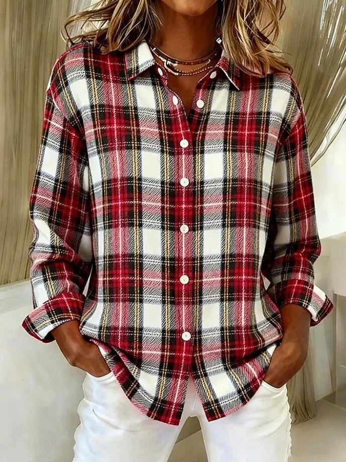 Margaux | Soft Knit Checkered Cardigan